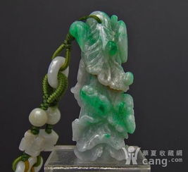 翡翠白菜蝙蝠玉項鏈 傳統(tǒng)與祥瑞的完美融合